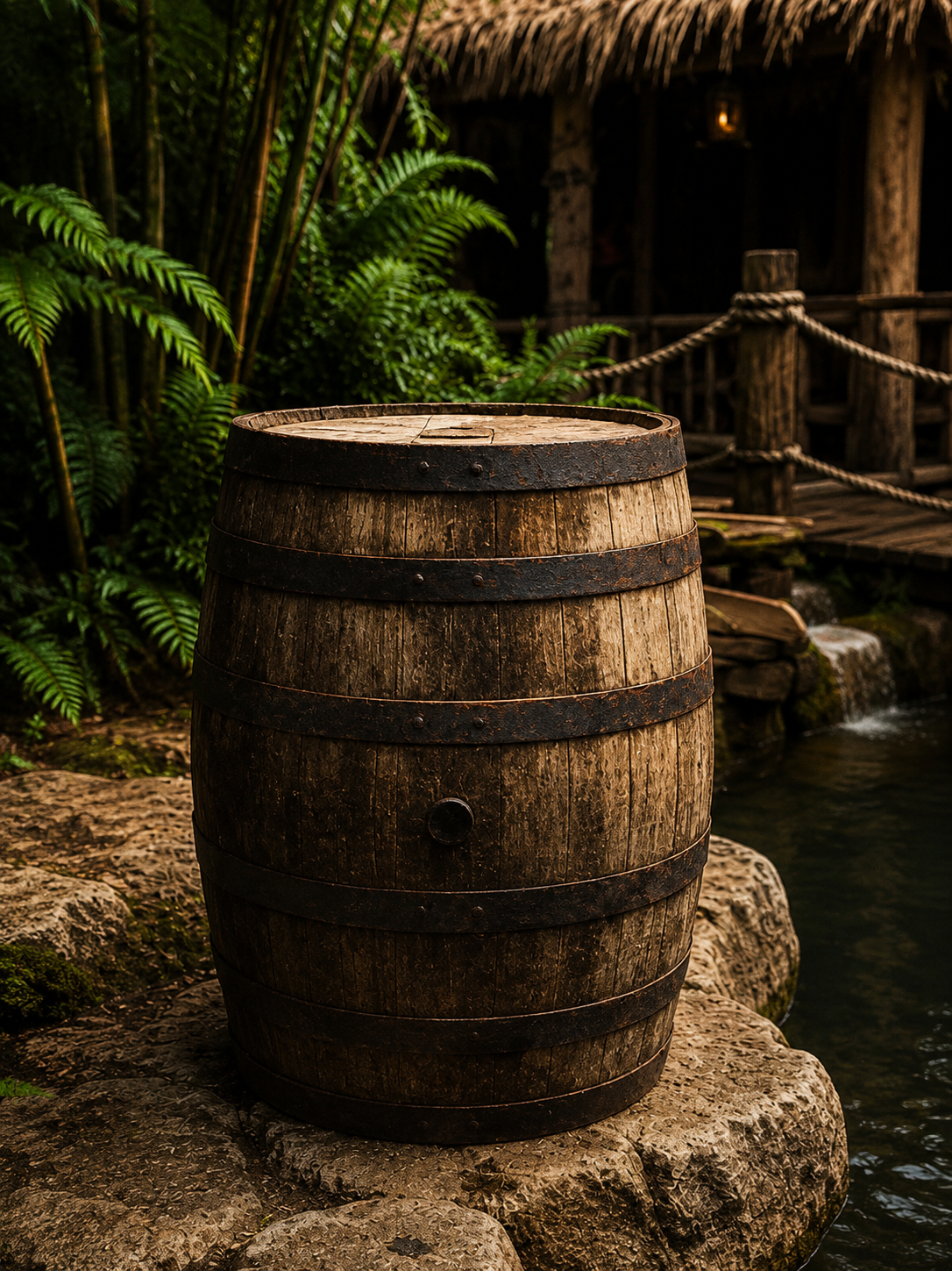 Whiskey Barrel Prop